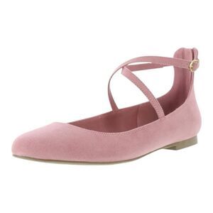 Christian Siriano for Payless Women's Annalise Pink Suede Ballet Flat Size 6